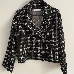 ZARA Cropped Blazer Jacket